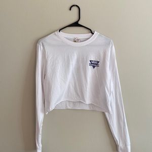 cropped long sleeved Vans shirt